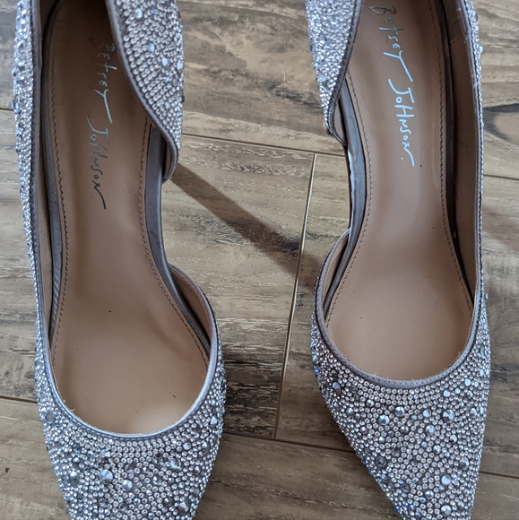 Betsey Johnson sparkle heels - Picture 2 of 3